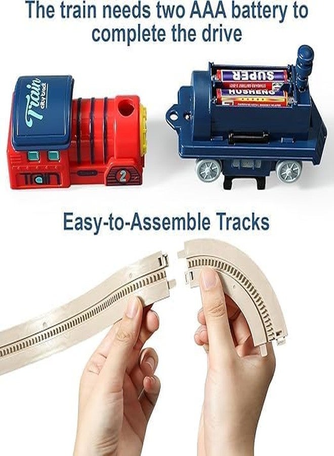 JALKAR Kids City Tracks Toys 191+ PCS Train Tracks Toy for 3 4 5 6 7 Year Old Boys & Girls, Track Play Set Create City Train Games Toddler Birthday Gift - Image 3